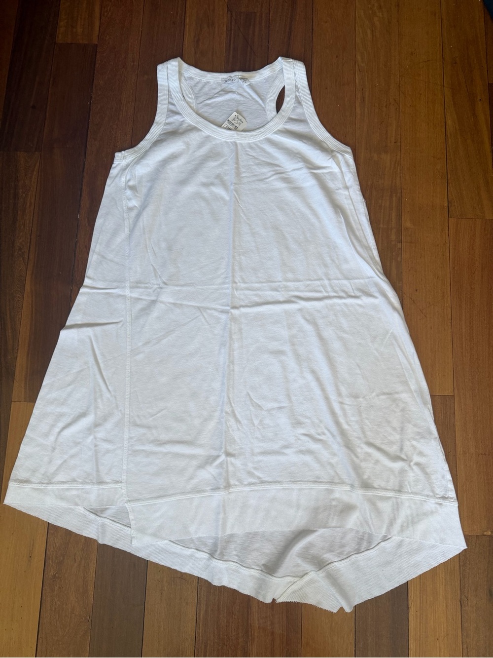 Jethro White Sleeveless asymmetrical Tank Dress NWT